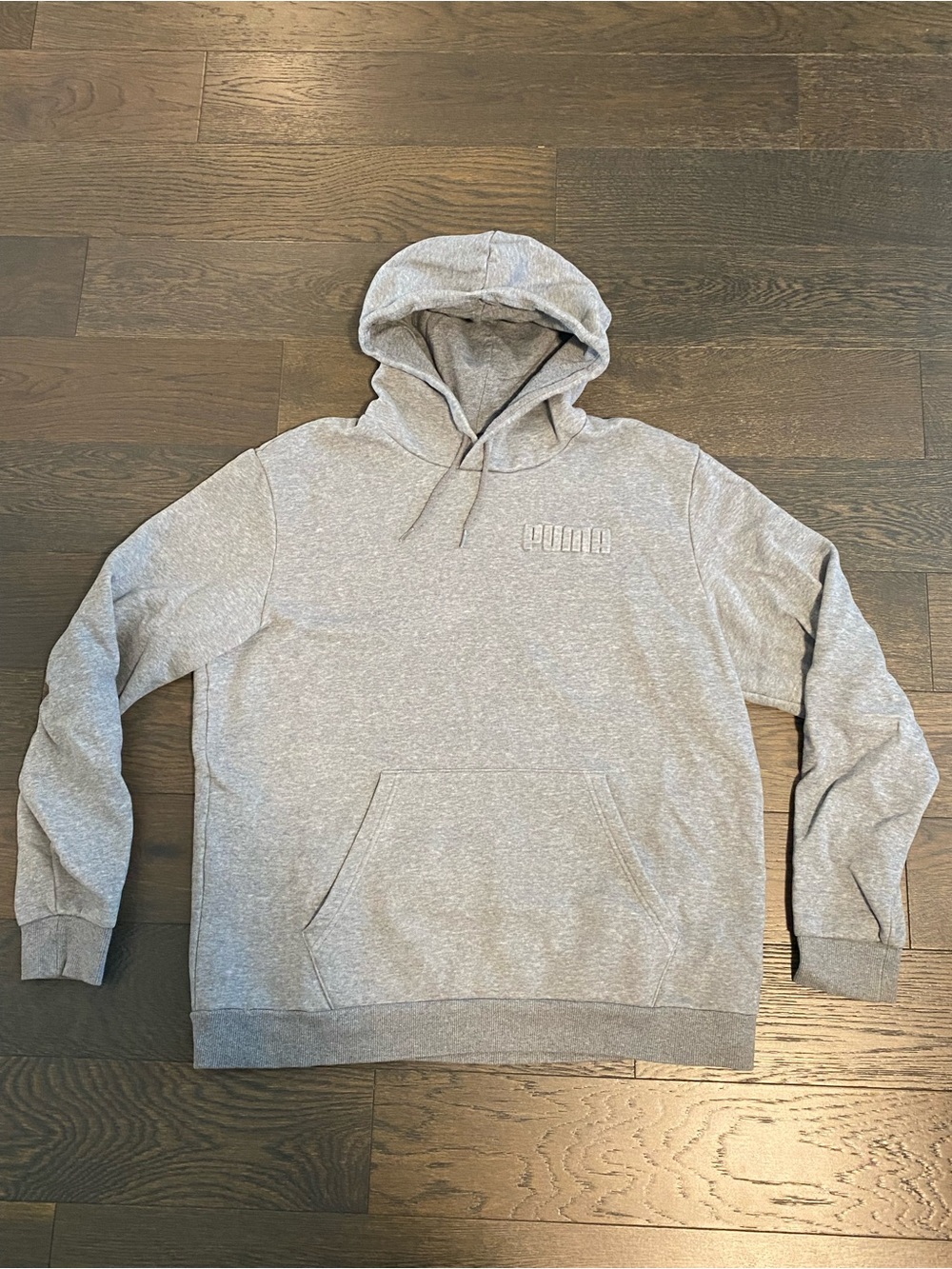Puma Light Gray Men's Pullover Hoodie